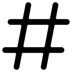 Obraz premium Hashtag Symbol Icon Element For Design