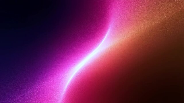 Chromatic Energy Embrace: An abstract interplay of vibrant hues creating a luminous arc that conveys dynamic energy and spatial depth.