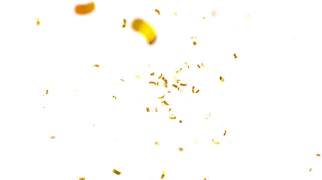 Falling isolated Gold Confetti. Glitter celebration PNG, Falling shiny gold confetti overlay on transparent background. 3d Rendering Transparent Confeti. Glossy golden festive tinsel. party, holiday,