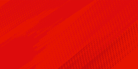 Obraz premium Premium red and crimson pop art background with halftone dots in comic style abstract