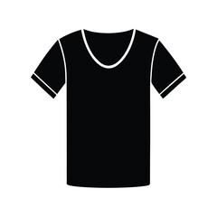Naklejka premium t shirt front view minimal flat vector icon