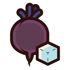 sugar beet icon illustration