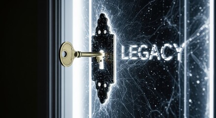 Fototapeta premium Unlock Your Legacy A Key to Future Potential and Lasting Impact