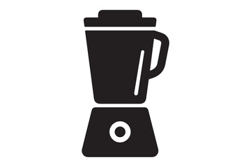 Simple blender icon silhouette for kitchen and food graphics