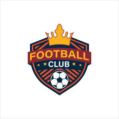 Royal Football Club Logo – Premium Team Emblem with Crown.