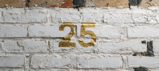 Number 25 on Wall.