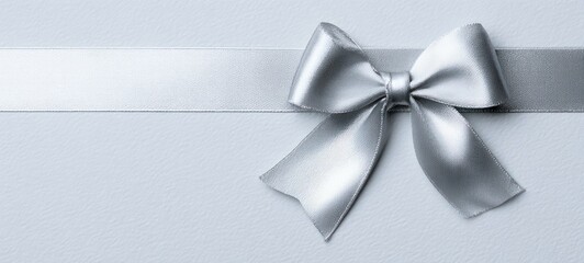 Silver Ribbon and Bow.