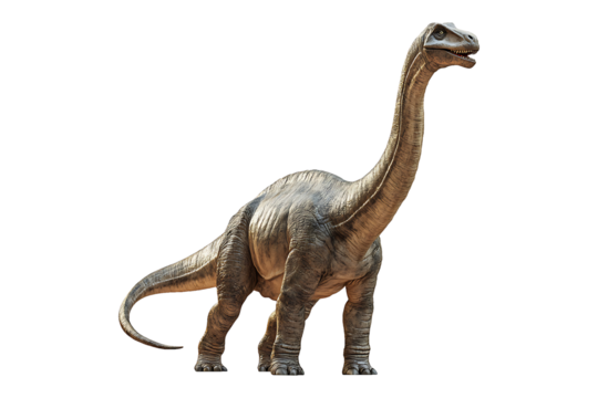Sauropod Dinosaur Full Body, Isolated on Transparent Background