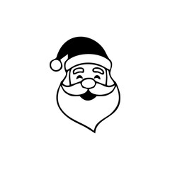 christmas icon with silhouette mono color vector design