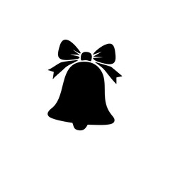 christmas icon with silhouette mono color vector design