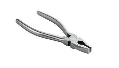 Obraz premium Metal pliers tool isolated on dark, clean studio backdrop