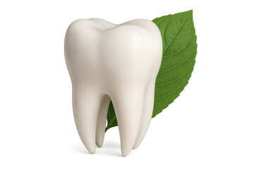 tooth on white background