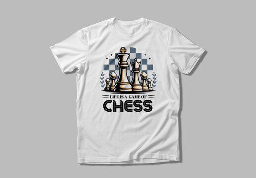 Chess T Shirt Design Layout