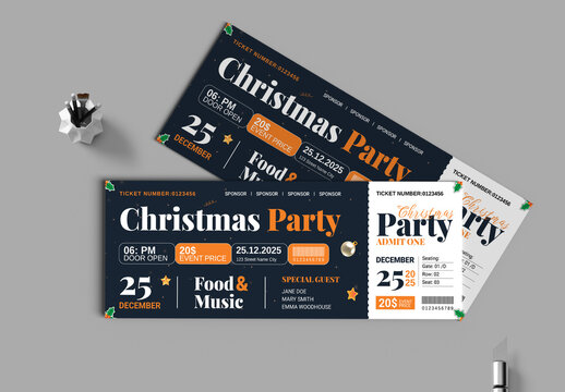Christmas Party Event Ticket