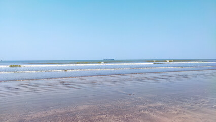 beautiful view at murud beach in maharashtra in india.