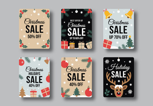 Minimalist Christmas Gift Card Set