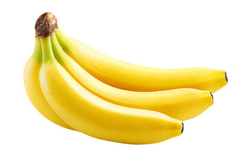 Fresh ripe bananas glistening with water droplets, a healthy snack for a vibrant lifestyle and energy boost, ideal for smoothies or a quick bite