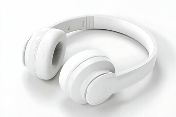 Sleek modern white wireless headphones offering immersive audio and comfortable listening for music lovers and professionals seeking quality sound experiences.