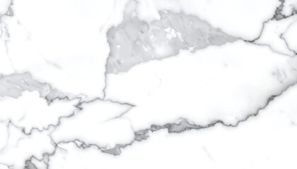 Obraz premium Close-up of a bright white surface with subtle gray veining, resembling natural stone. The texture is smooth and polished