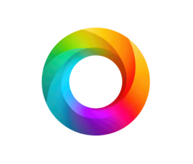 Colorful, swirling, vibrant ring design