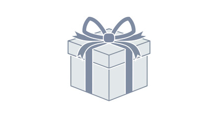 A Simple Elegant Light Blue Gift Box Tied with a Matching Ribbon.