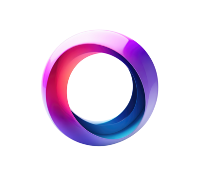 Vibrant, abstract circular design