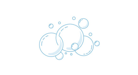 A cluster of translucent shimmering soap bubbles with delicate outlines.