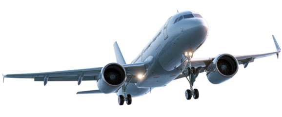 Modern passenger jet taking off