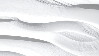 Obraz premium Close-up of undulating, smooth, white surface formations, evoking natural textures. Lines and shadows create a pattern of curves and soft folds