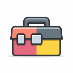 Minimalist Outline Toolbox Icon Design
