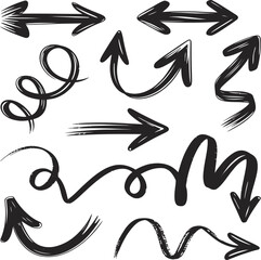 A vector collection of arrow symbols for modern icon design