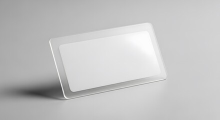 Blank ID Card Mockup Clean White Minimalist Display