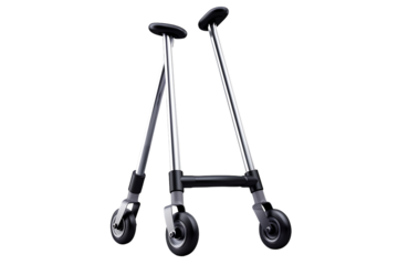Modern sleek mobility walker for seniors, combining style and support for independent living, promoting an active lifestyle, and enhancing personal freedom