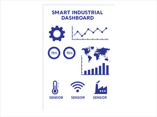 Smart Industrial Dashboard: Data Visualization, Charts, and Real-Time Metrics for IoT and Factory Analytics