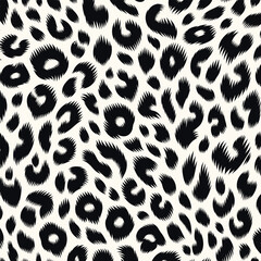 Realistic white leopard fur pattern texture vector with seamless camouflage background perfect for fashion prints, textile projects, and decorative wallpapers.