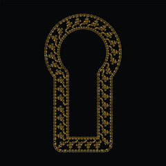 luxury frame art floral decoration vintage element graphic