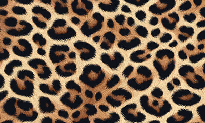 Leopard Fur Camouflage Background. Seamless Animal Wildlife Skin Pattern. Leopard Skin Texture Pattern Vector, organic print for fashion and textile.