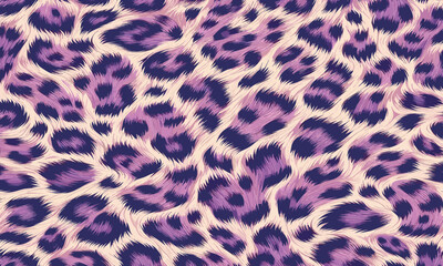 Purple leopard animal fur illustration vector for fashion or decor a creative fit for wallpapers, fabric art, fashion design, and luxury textile prints.