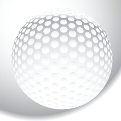 Realistic golf ball. Vector illustration