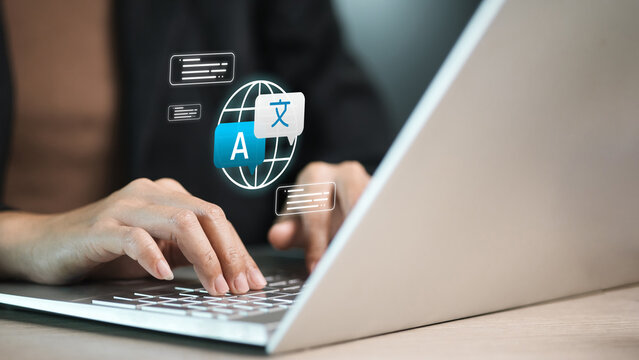 Online Translation and Localization on Laptop with Global Language Icons