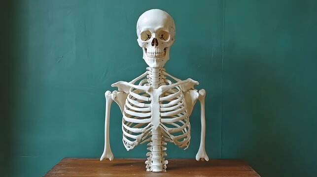 Model kerangka manusia dipamerkan untuk keperluan medis dan pendidikan