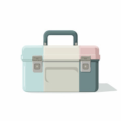 Minimalist Toolbox Icon in Flat Design