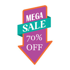 Black Friday. Colorful Big Sale and Super Sale labels and banners for promotion and discounts