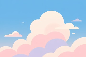 Cotton Sky Pastel Clouds