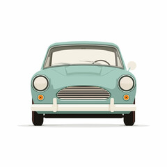 Naklejka premium Vintage Car Minimalist Vector Icon Design