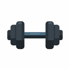 Classic Dumbbell Flat Vector Icon Design