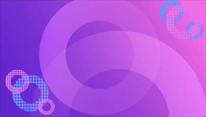 Vibrant pink abstract background with colorful gradient circles. Dynamic modern design for business, event, and creative projects.