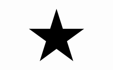 Obraz premium silver star isolated on white