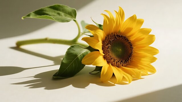 Elegant Minimalist Flower with Soft Neutral Background