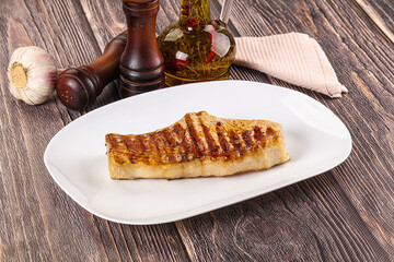 Tasty hot grilled pork loin